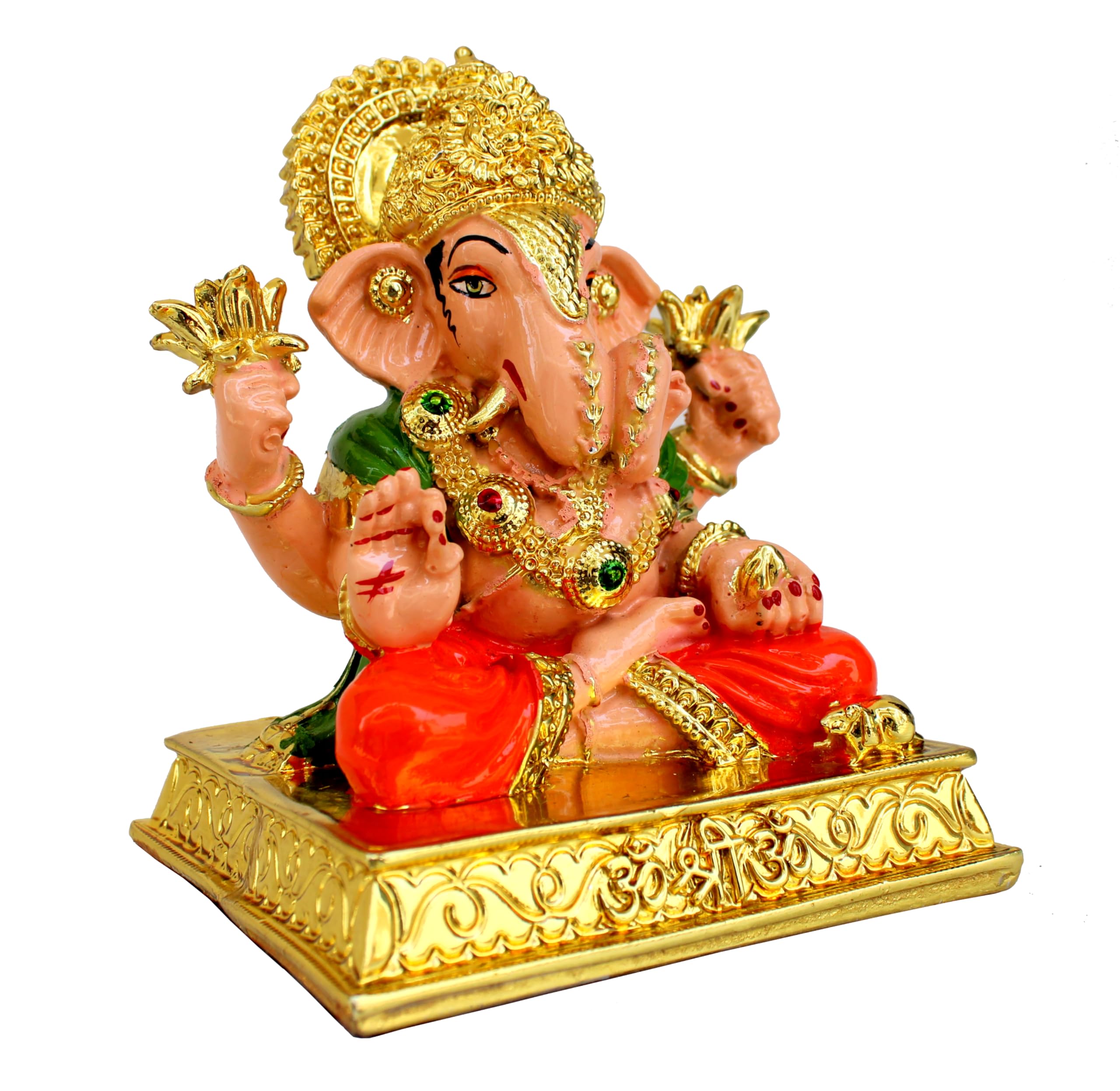 ESPLANADE Resin Ganesh Ganesha Idol Murti (Lotus)