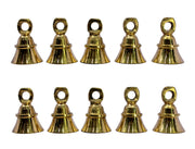 eSplanade Brass Pooja Mandir Decorative Bells | Pack of 10 | 2" Inches - Golden