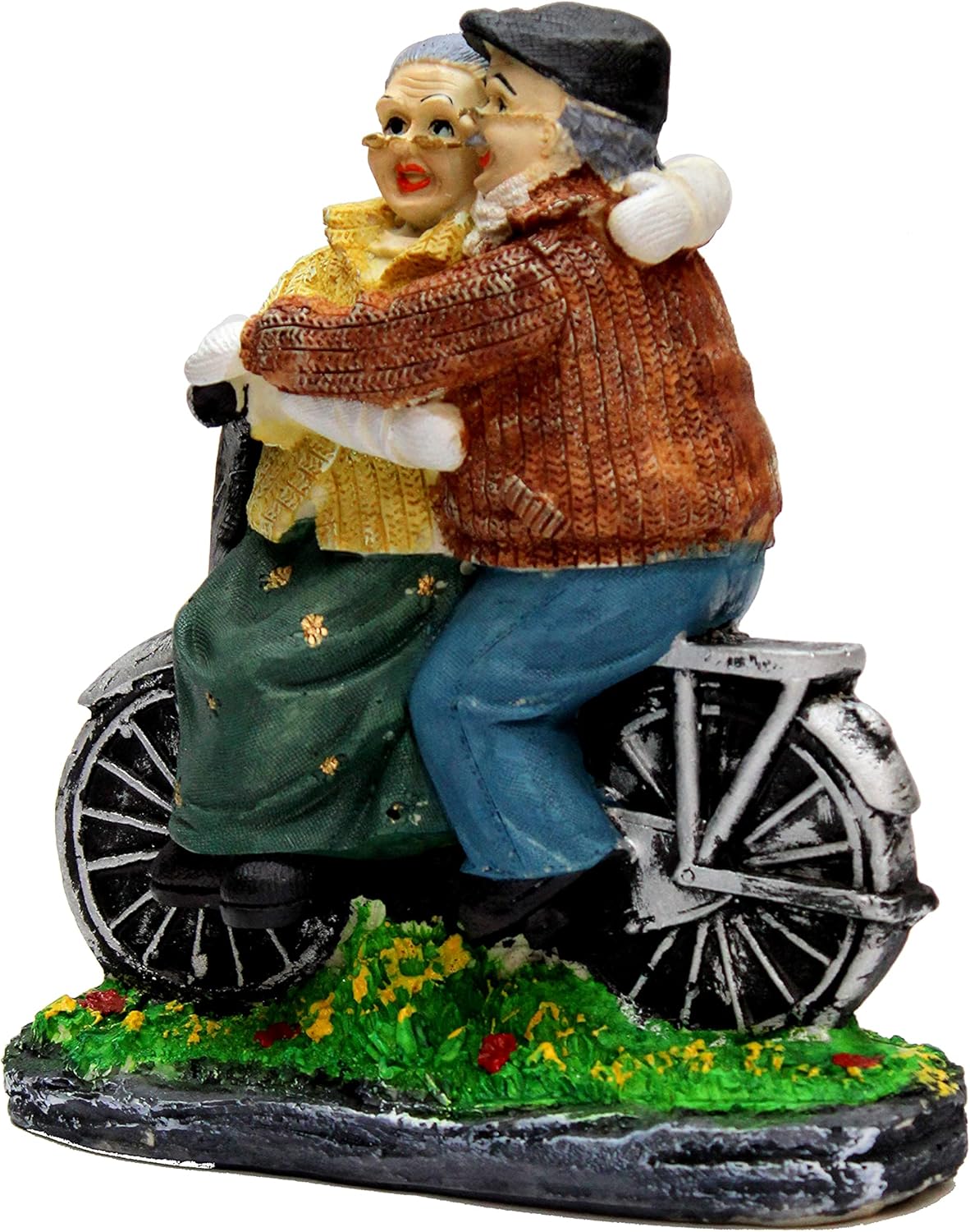 eSplanade Resin Dada Dadi Showpiece Brings Goodluck, Fengshui, Vastu for Home Decor