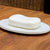 KLEO White & Black Marble Stone Soap Dish Soap Holder Bath Accessories Bathroom Accessories (Oval)