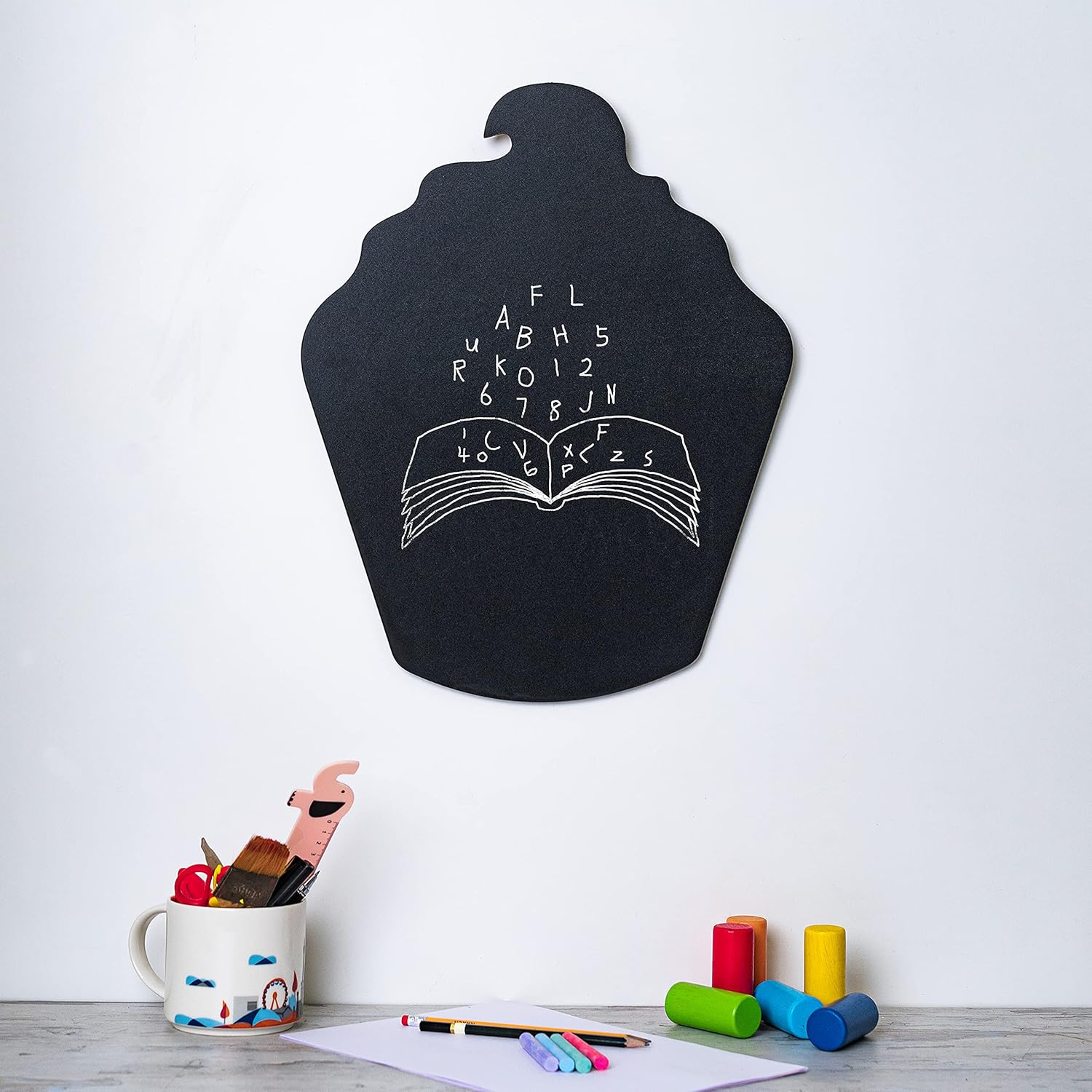 IVEI Black Board, Chalkboard, Slate Board-Kids Room decor- School Utility-Learn with Fun
