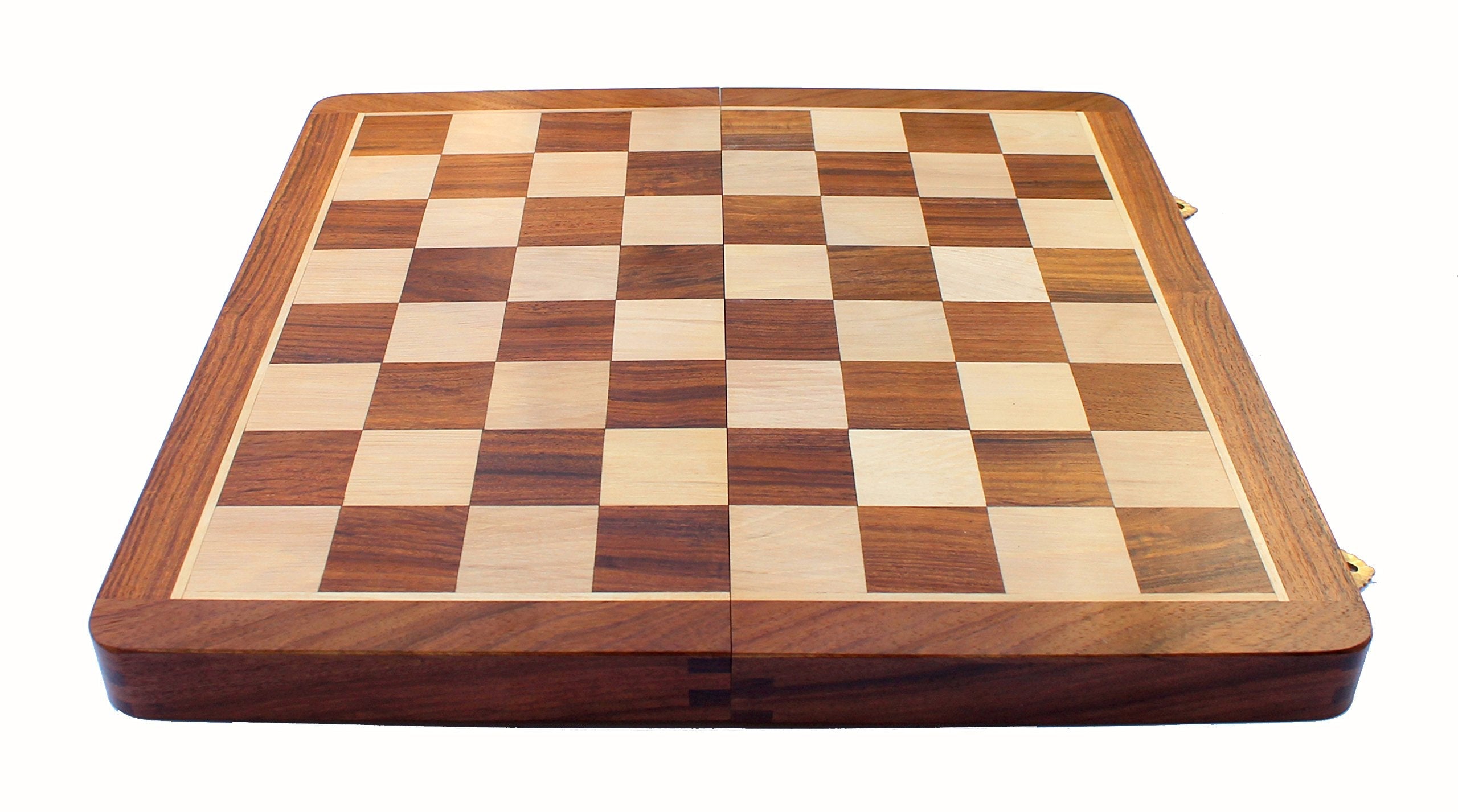 StonKraft Wooden Chess Board Without Pieces for Professional Chess Players - Appropriate Wooden & Brass Chess Pieces Chessmen Available Separately by Brand (14", 16",21"- Acacia Wood)