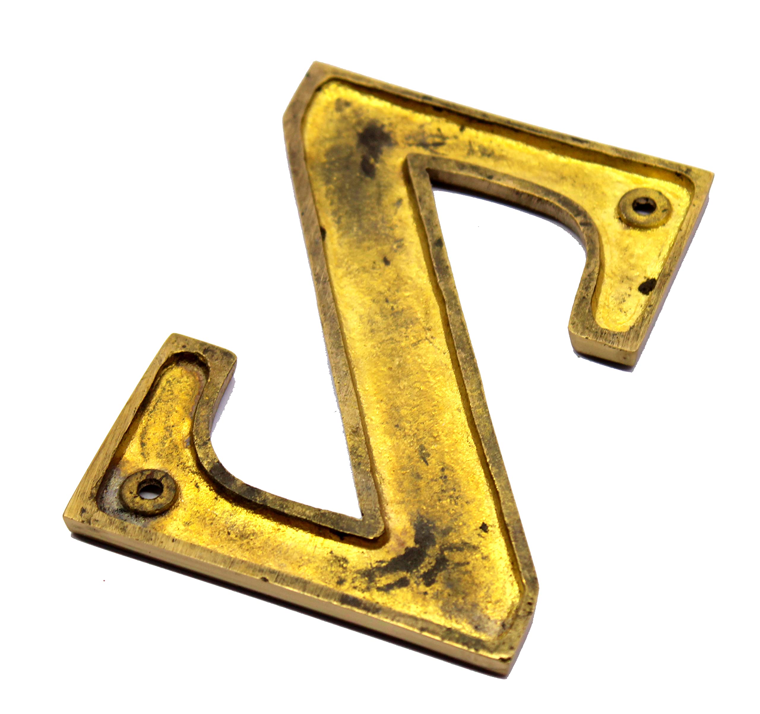 eSplanade Brass House Hotel Door Name Alphabets - Wall Door Plaque Alphabet Letter - Golden - 4" Inches (All Alphabets- 4")