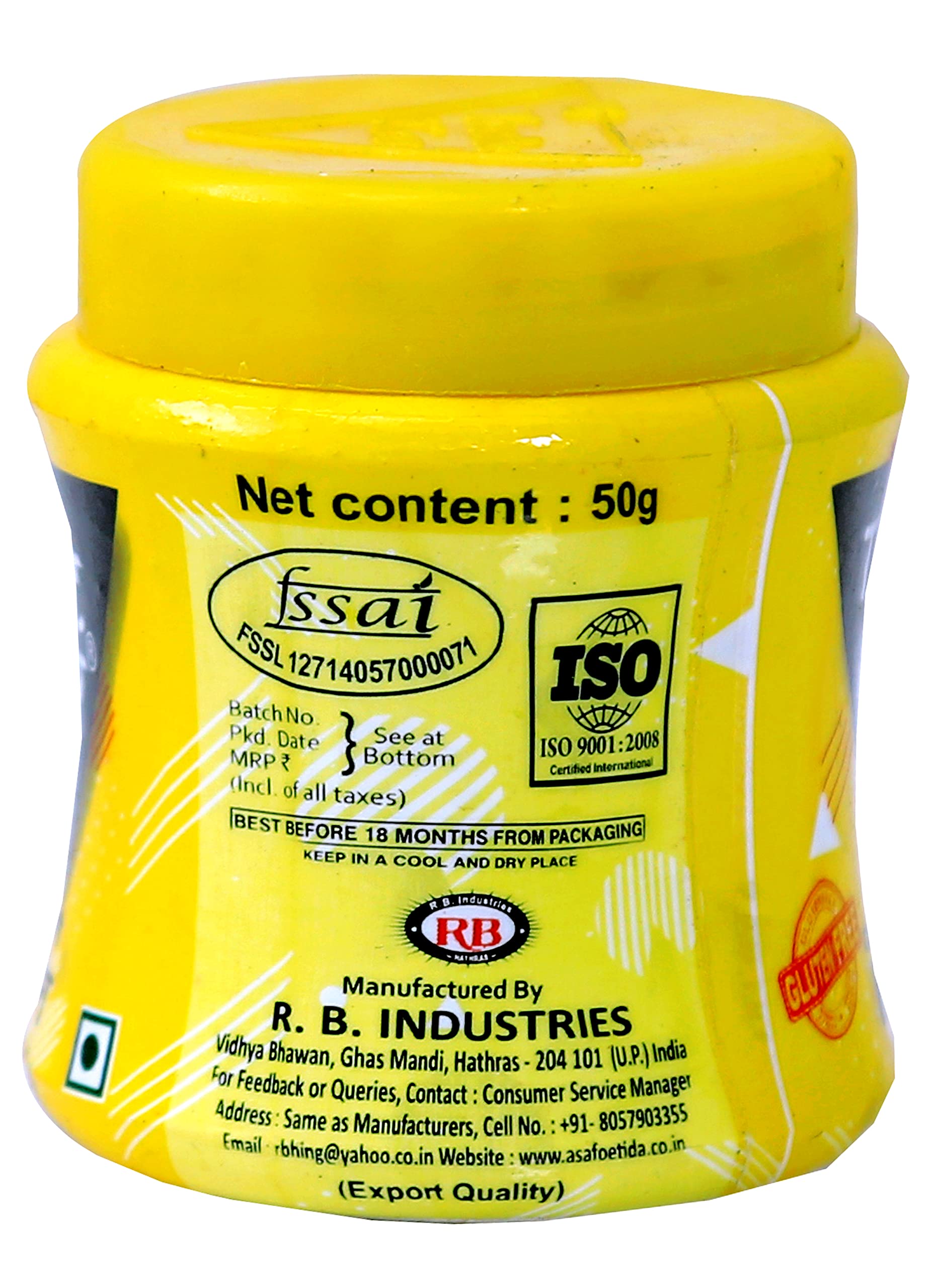 Tastekar Gluten Free Asafoetida Powder Hing Indian Spice | Compounded Heeng Asafetida Spice Powder-50 Gm & 100 Gm