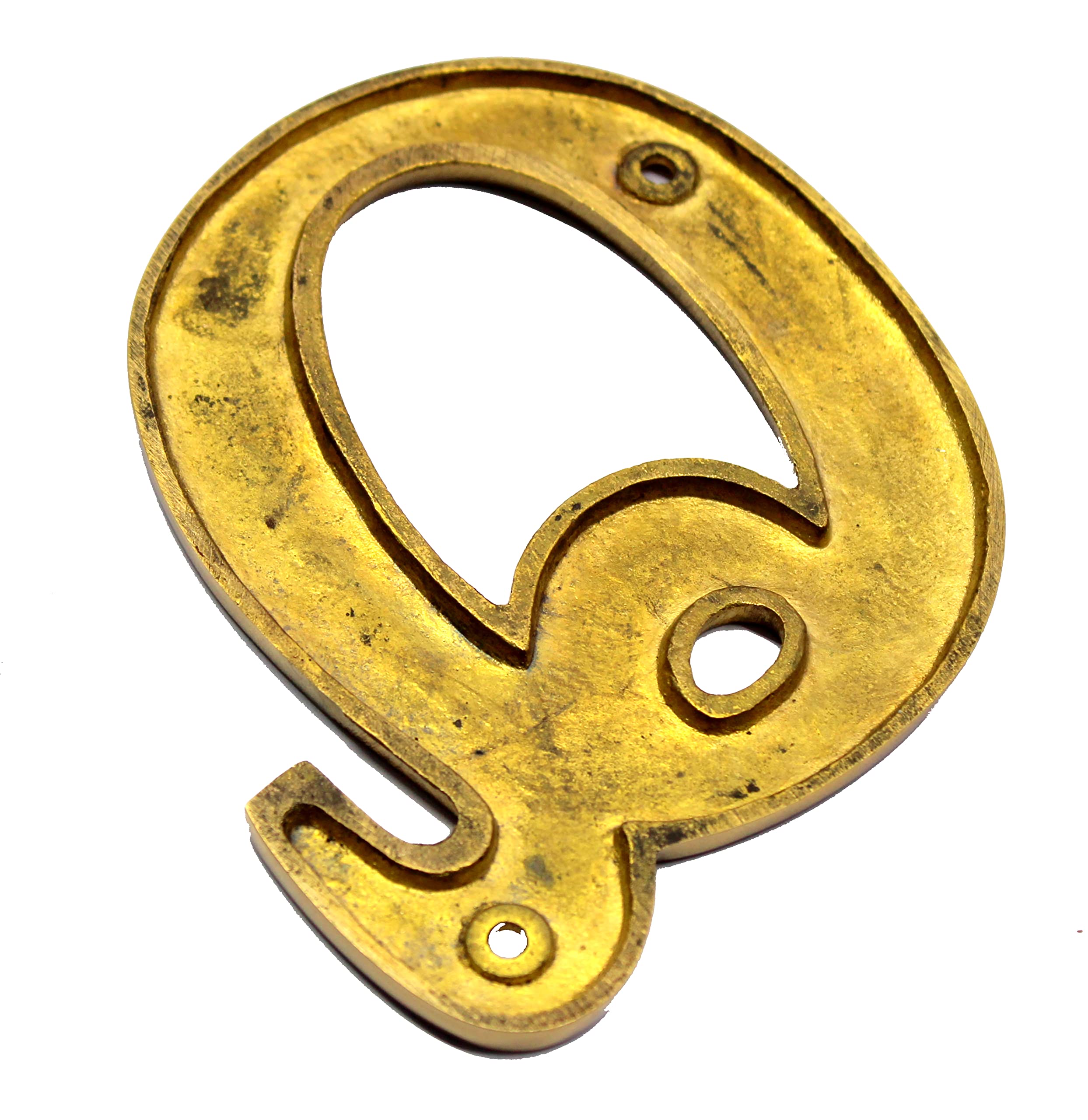 eSplanade Brass House Hotel Door Name Alphabets - Wall Door Plaque Alphabet Letter - Golden - 4" Inches (All Alphabets- 4")