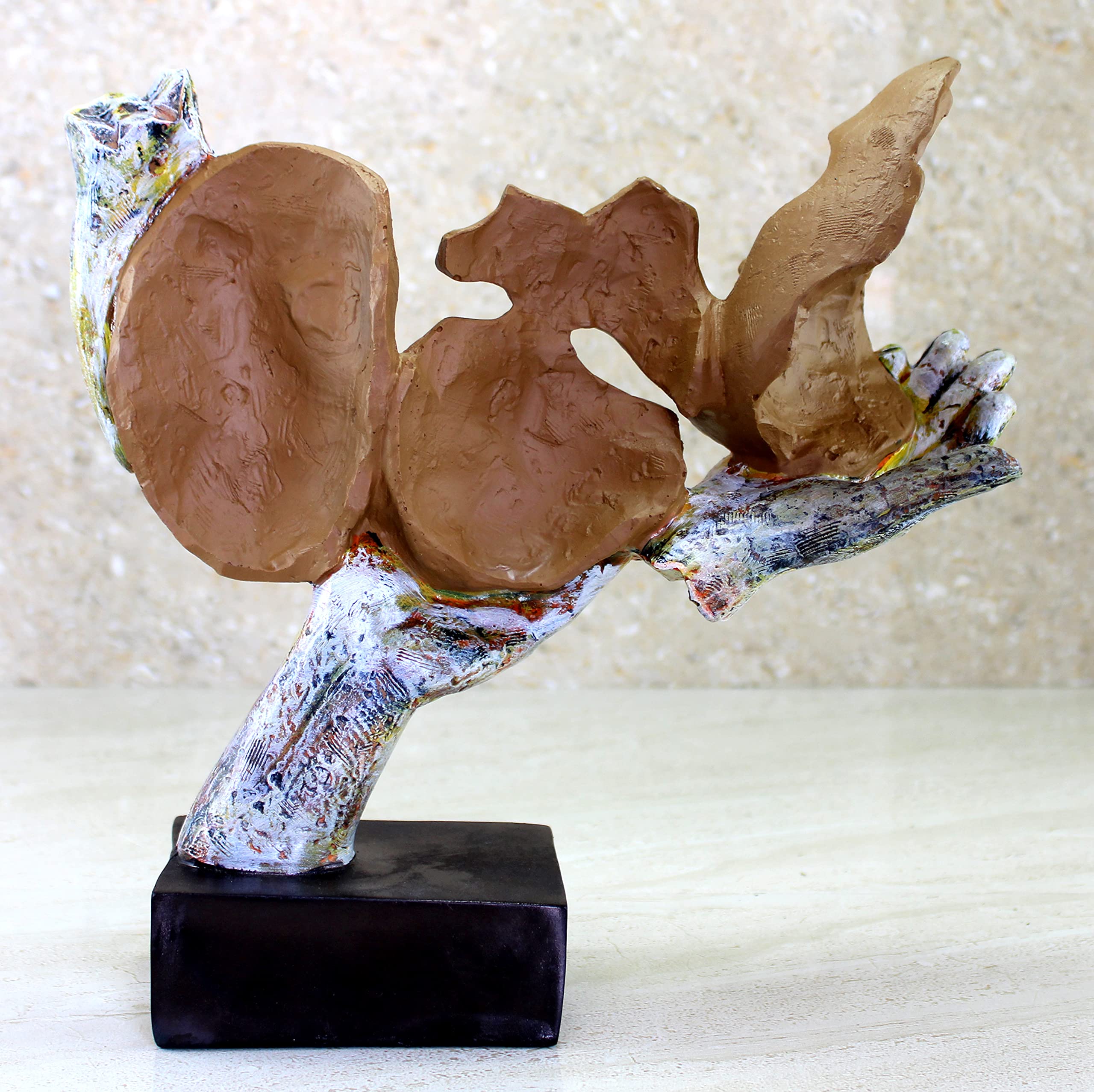 eSplanade Resin Human Faces - Zen Sculpture Showpiece | Face Expressions Statement Pieces | See No Evil, Hear No Evil, Speak No Evil | Home Decor | Brown-Multi - 10" Inches