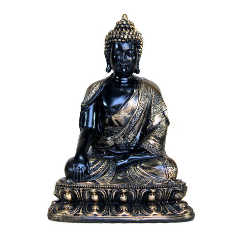 eSplanade Meditating Buddha Statue for Home Decor | Resin Sitting Buddha Showpiece for Living Room, Office Table or Desk, Shelf | Tibetan Buddhist Idol | Zen and Yoga Figurine