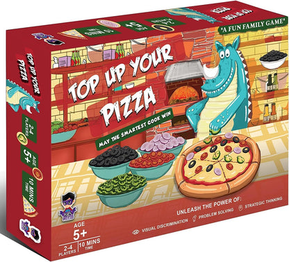 Pizza Games for Kids Ages 5-8, Unique Pizza Party Games, Cool Smart Learning Games Gifts for Boys and Girls, Fun Pretend Play Family Travel Games, Yuka Champs Educational Strategy Board Games