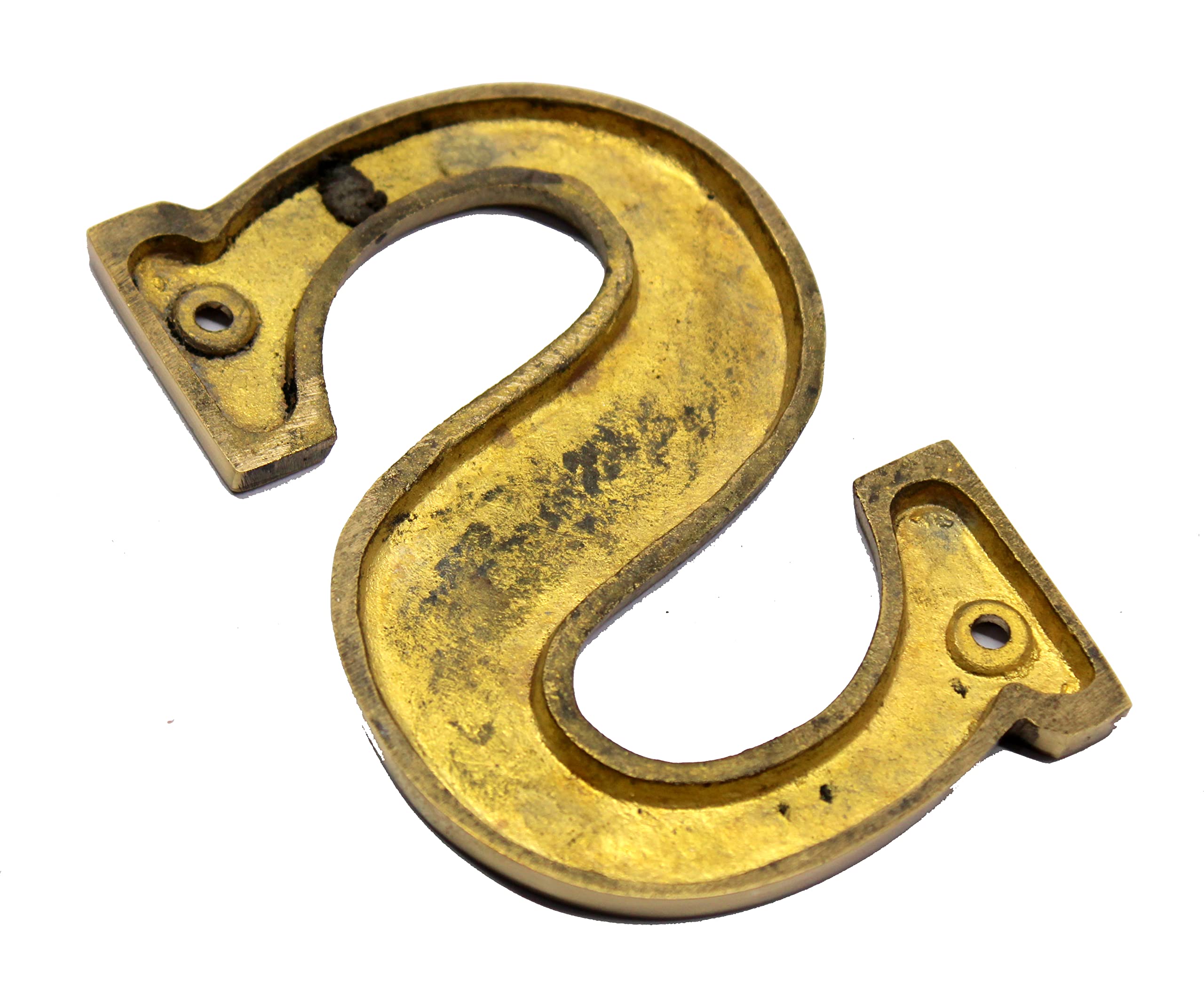 eSplanade Brass House Hotel Door Name Alphabets - Wall Door Plaque Alphabet Letter - Golden - 4" Inches (All Alphabets- 4")