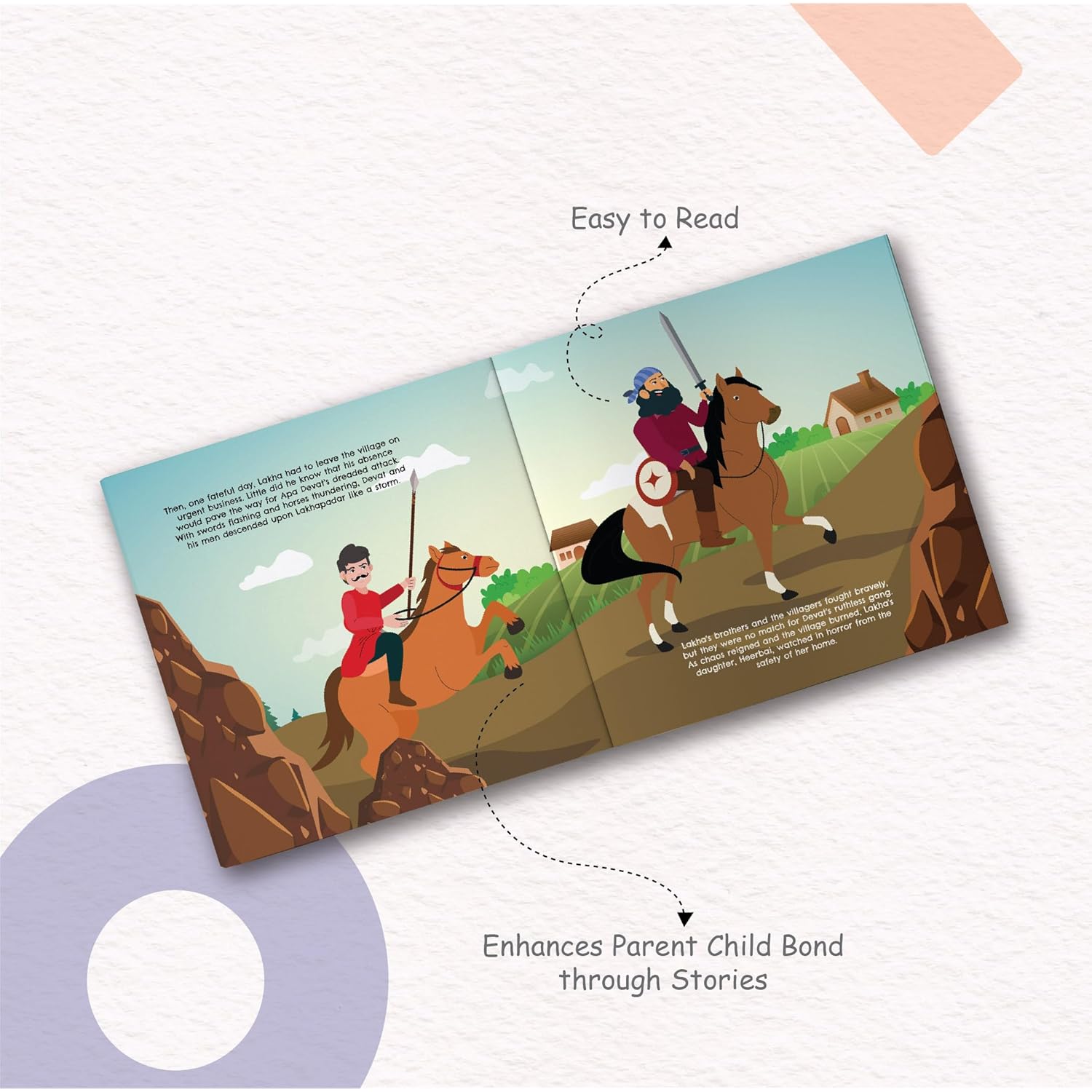 Yug Folk Books The Fearless Daughter - Story of Bravery! Includes Engaging Activity for Kids. Ages 3 - 8 years. Perfect for Gifts too