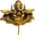 eSplanade - Brass Lotus Shaped Round Dancing Ganesh Diya | Oil Lamp | Home Decor | Brass Diya | Brass Deepam | Brass Lamps | Kuthu Vilakku | Oil Lamp, Lamps for Home and Office