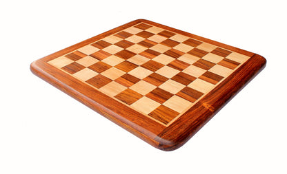 StonKraft Wooden Chess Board without Pieces for Professional Chess Players - Appropriate Wooden & Brass Chess Pieces Chessmen available separately by Brand (15" x 15")