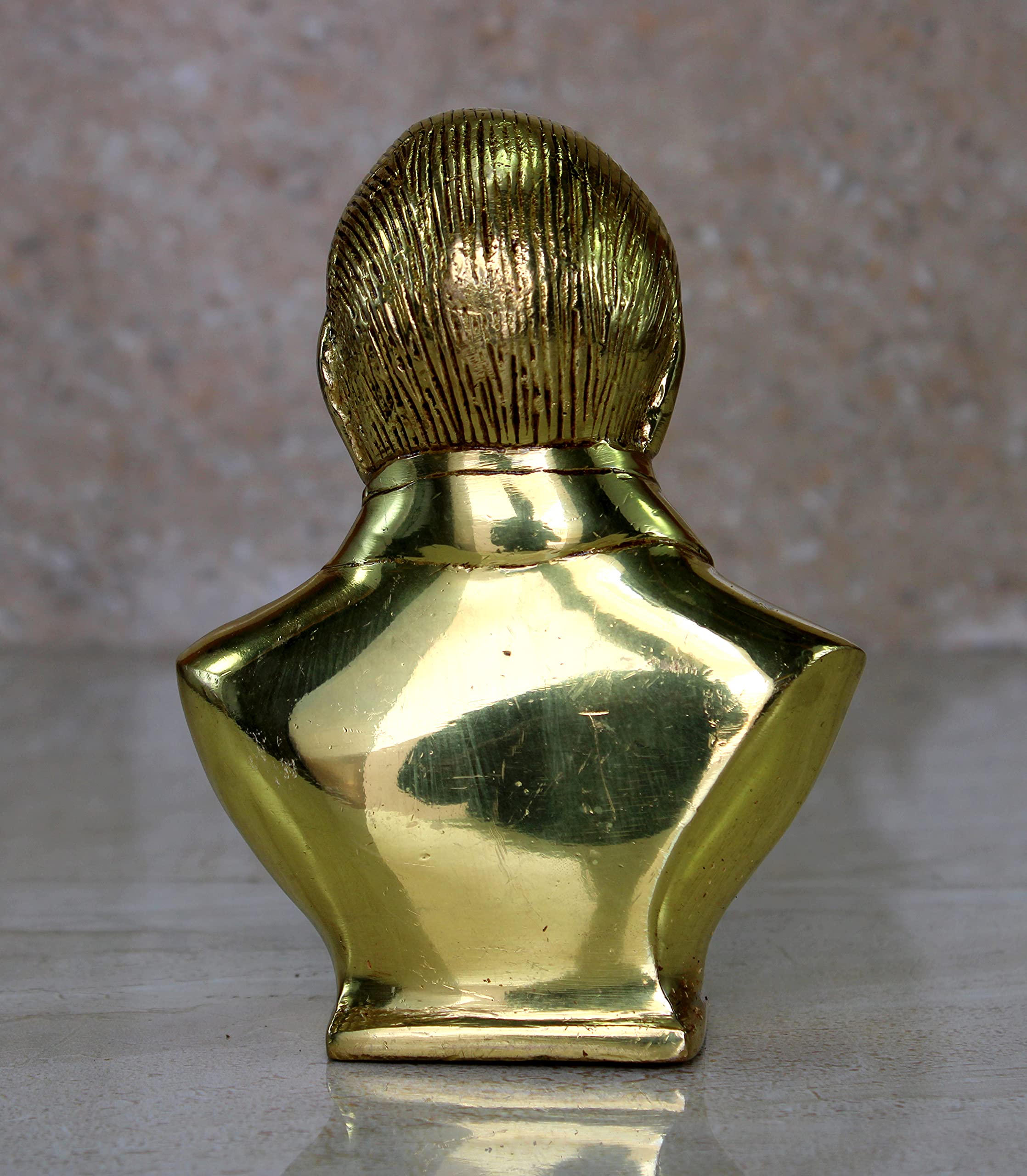 eSplanade 5.25" Brass Dr. B. R. Ambedkar Ambedker Bust Idol Statue Murti