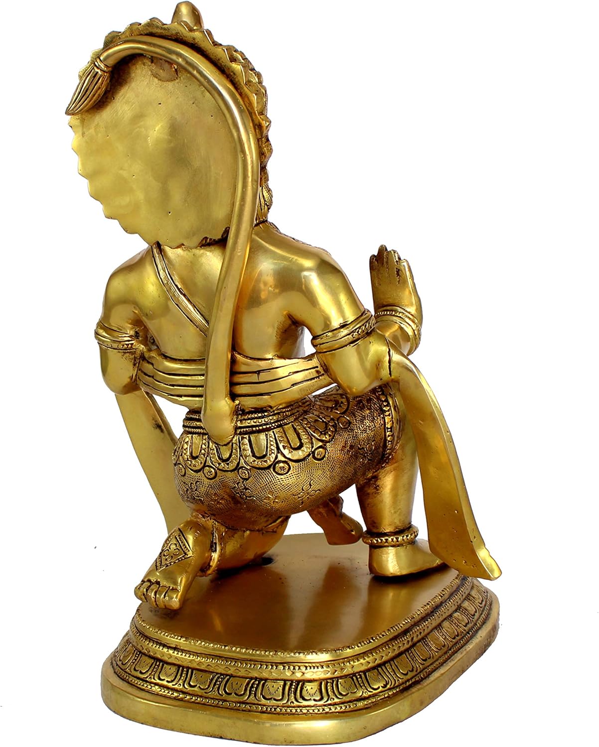 eSplanade Brass Hanuman Anjaneya Pavan Putra Bajrangbali Maruti Idol Murti Moorti Statue -11" inches