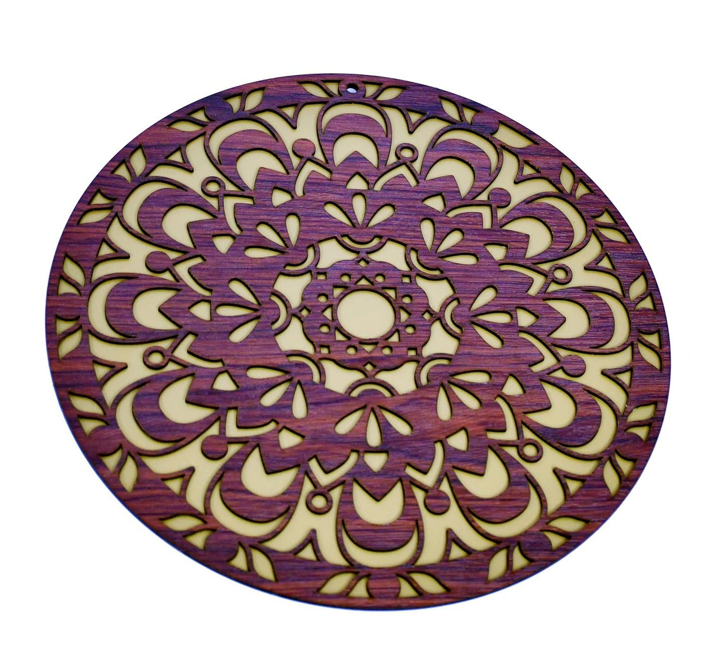 ESPLANADE Wood Wall Hanging- Satiya, Om, Ganesh & Mandala Home Decoration Items for Living Room, Wall Decor Items, Decor for Home and Office - 12in