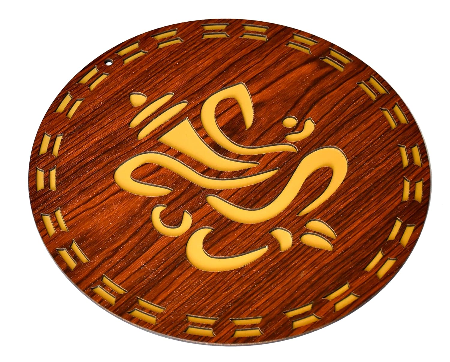 ESPLANADE Wood Wall Hanging- Satiya, Om, Ganesh & Mandala Home Decoration Items for Living Room, Wall Decor Items, Decor for Home and Office - 12in