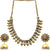 Binnis wardrobe Dual toned hand made textured choker Jewellery set