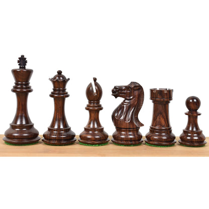 Royal Chess Mall Professional Staunton Chess Pieces Only Chess Set, Sheesham and Boxwood Wooden Chess Set, 4.1-in King, Tournament Chess Set, Weighted Chess Pieces (3.4 lbs)