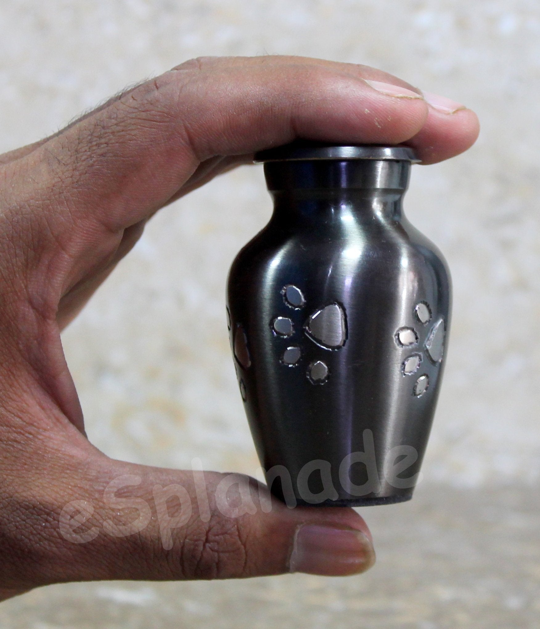 eSplanade cat Dog pet Cremation Mini Heart urn Keepsake Memorial | Small urn for Ashes Funeral Burial