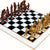 StonKraft Collectible White & Black Marble Chess Board Set + Brass Chess Pieces Pawns - Decorative Stone Chess - Home Decor - 15" Inches