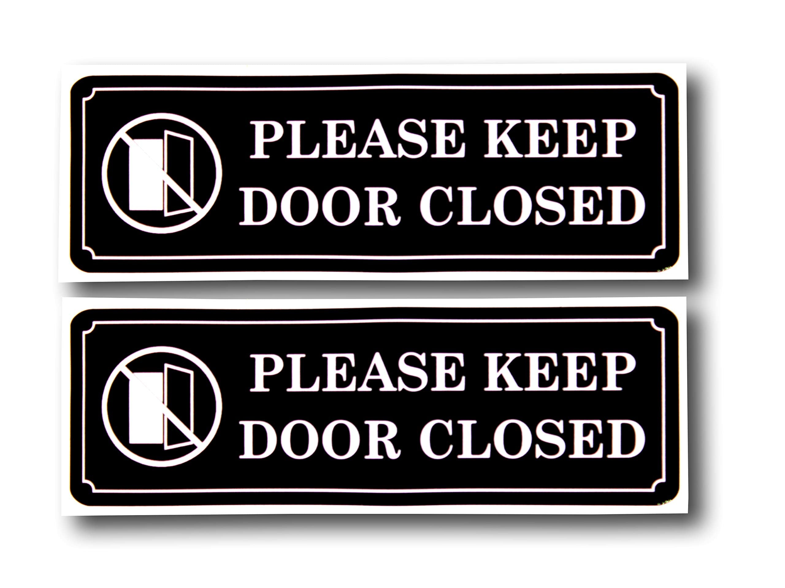 PLEASE KEEP DOOR CLOSED Sign Sticker Decal - Easy to Mount Weather Res ...