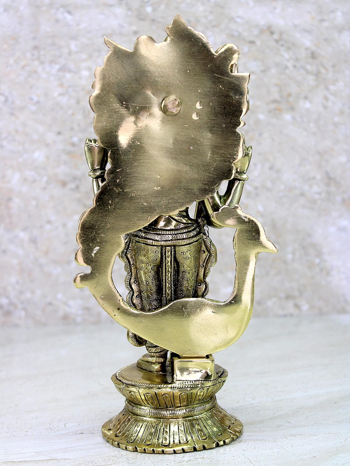 eSplanade Brass Lord Karthikeya Karthik Subramanya Murugan Murti Idol Statue Sculpture - Height 9.75" Inches