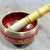 eSplanade - Tibetan Buddhist Singing Bowl Prayer Instrument with Striker Stick | OM Bell | Om Bowl | Meditation Bowl | Music Therapy (Red) 5"