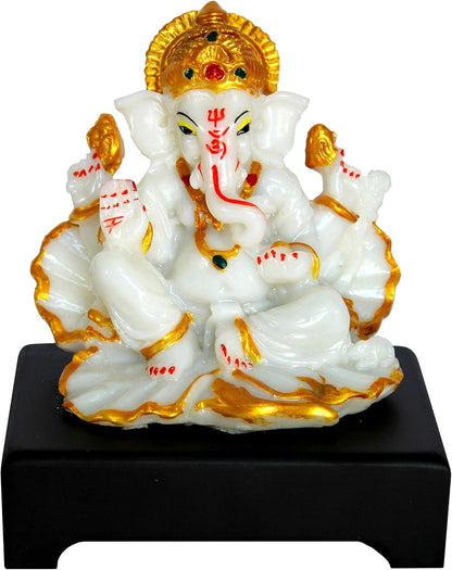 eSplanade Resin Ganesh Ganesha Ganpati Vinayaka Murti Idol Statue Sculpture - 5 inches