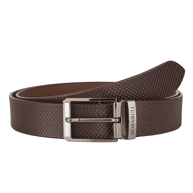 HORNBULL Mens Combo Brown Wallet and Belt | Gift Set for Men | Gift Hamper for Boys | Wallets Men Leather BW 69117
