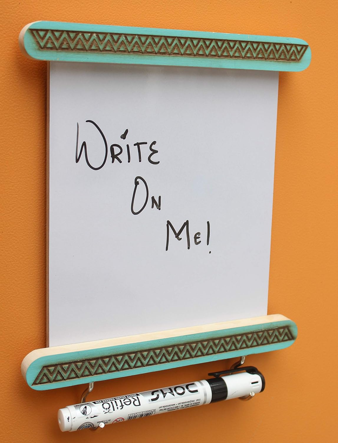 IVEI Utility Fridge Magnet with a Dry Erase Board - Budget Gifts - Unique Ideas - whiteboard (Mandala, Green, Yellow, Multicolor)