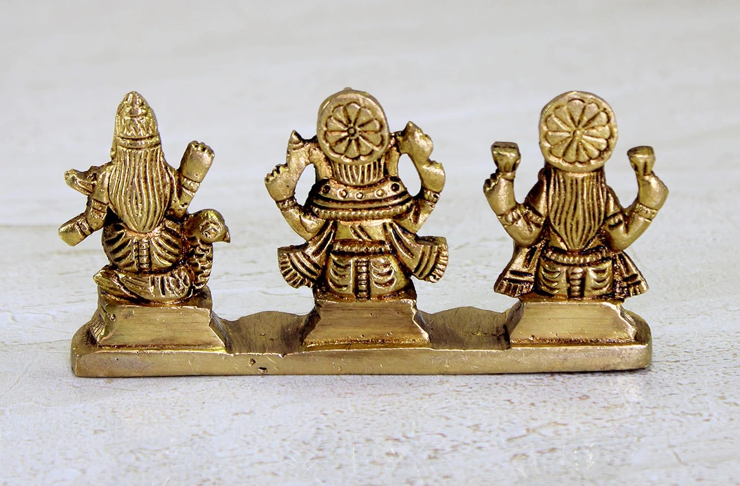 eSplanade Brass Saraswati Maa Murti Idol Statue Sculpture for Home Decor and Temple - 6" & 9.75 Inches