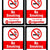 eSplanade NO SMOKING No eCigarettes | No vaping Sign Sticker Decal - Easy to Mount Weather Resistant Long Lasting Ink (Size 6" x 8")