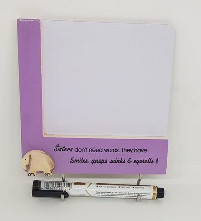 Whiteboard magnet for Sister - innovative rakhi gifts - gifts for sister - utility magnets