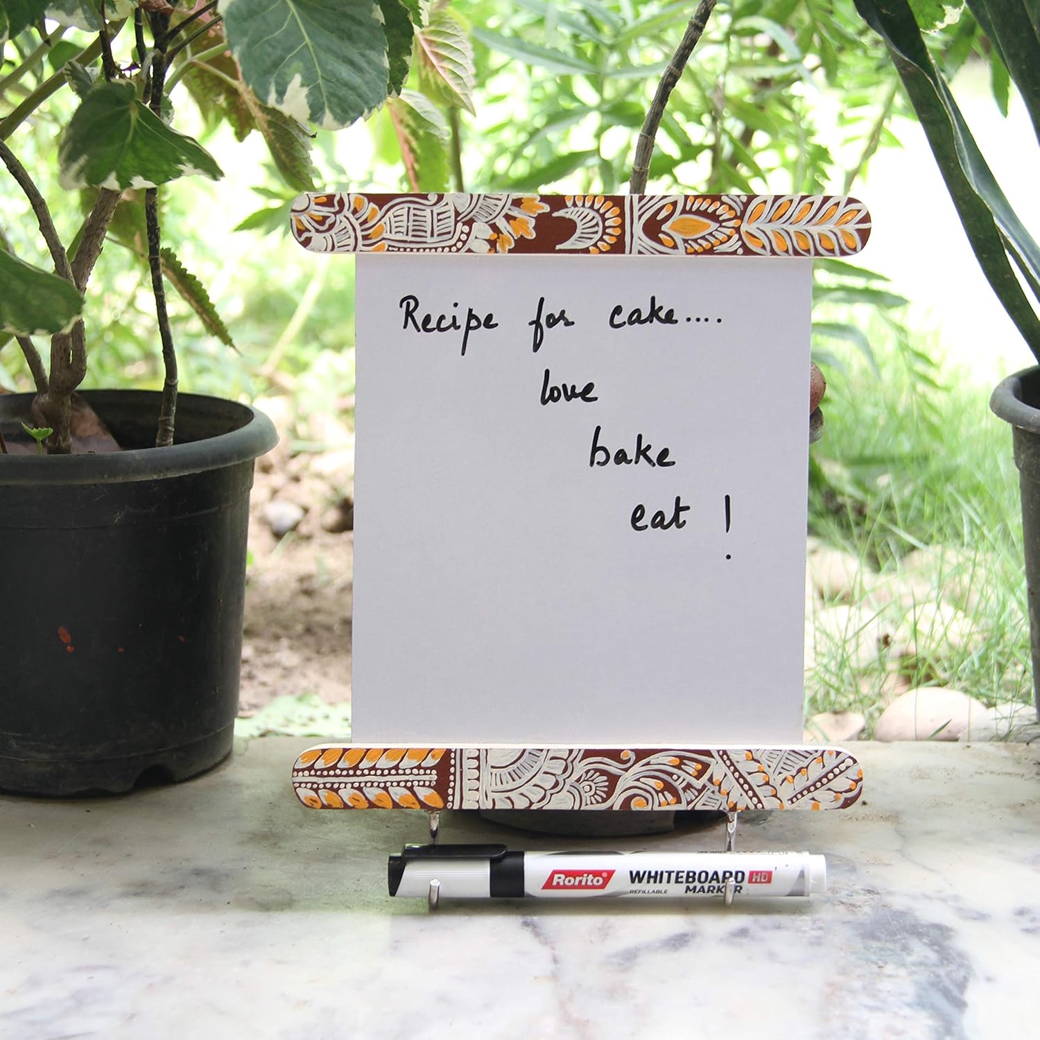 IVEI Utility Fridge Magnet with a Dry Erase Board - Budget Gifts - Unique Ideas - whiteboard (Mandala, Green, Yellow, Multicolor)