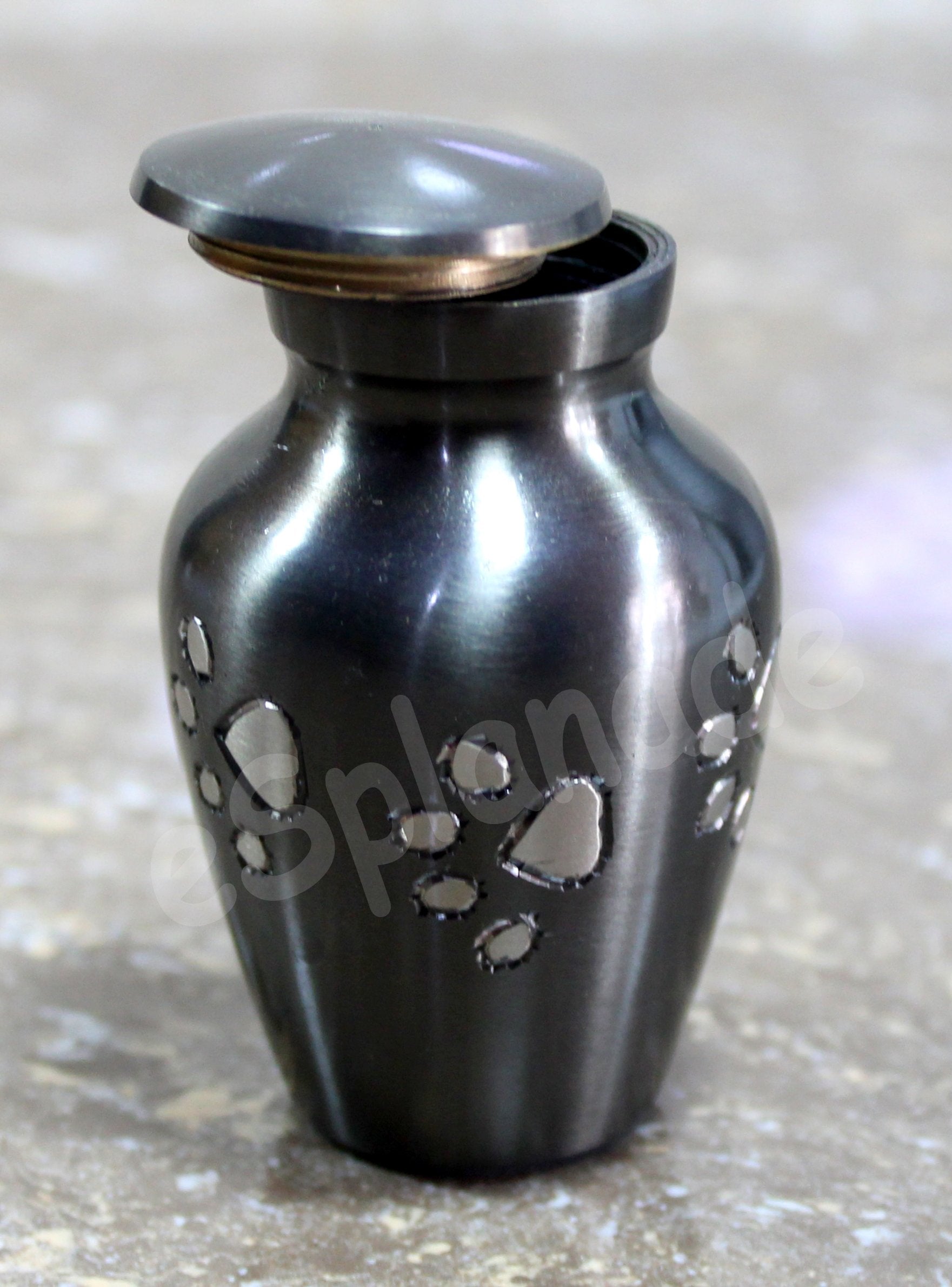 eSplanade cat Dog pet Cremation Mini Heart urn Keepsake Memorial | Small urn for Ashes Funeral Burial