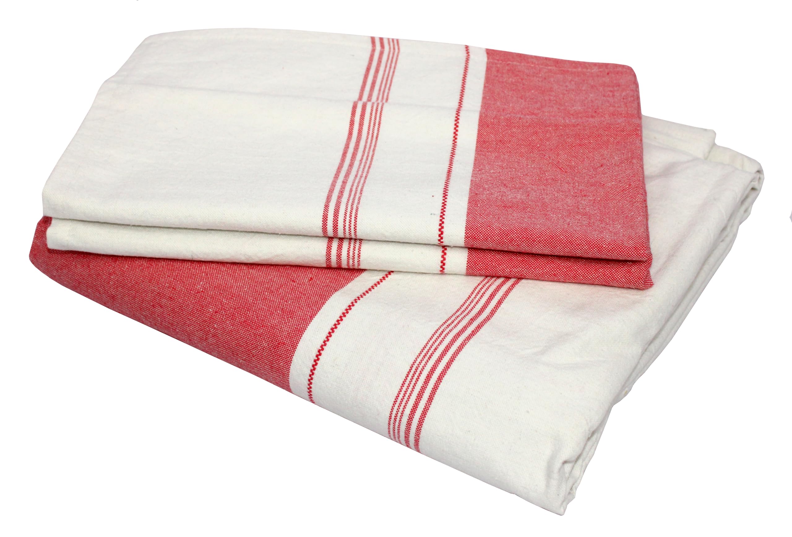 Premium 100% Cotton King Size Bedsheet Set - Minimalist Design - 110 x 105 Inches, with 2 Pillow Covers - 29 x 20 Inches