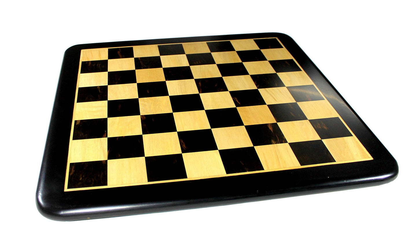 StonKraft Ebony Wooden Chess Board Ebony Wooden Chess Pieces 21" x 21" inches Large