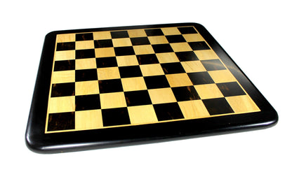 StonKraft Ebony Wooden Chess Board Ebony Wooden Chess Pieces 21" x 21" inches Large