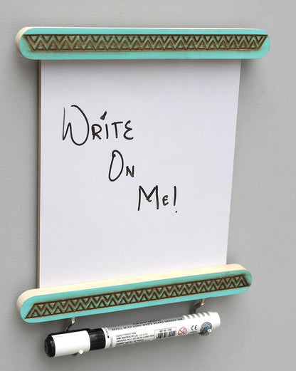 IVEI Utility Fridge Magnet with a Dry Erase Board - Budget Gifts - Unique Ideas - whiteboard (Engraving, Green)