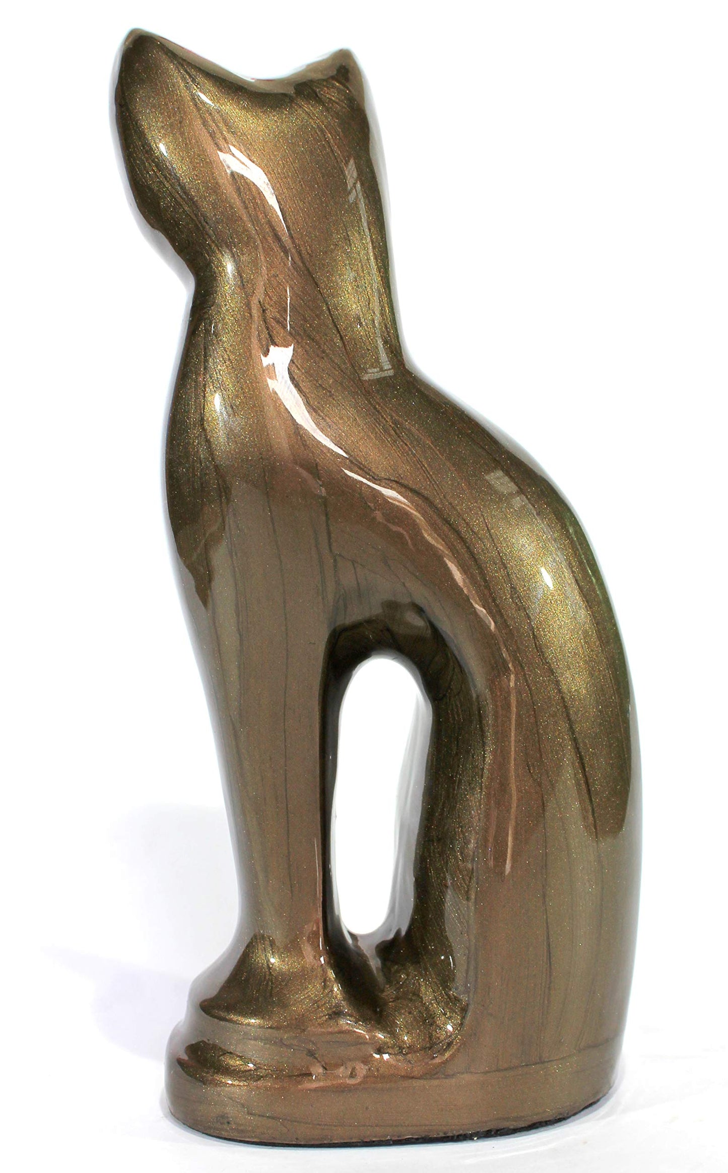 eSplanade- Cat Kitten Shape Cremation urn | Memorial Funeral Burial Full-Size urn for Ashes| Size - 9 inches.