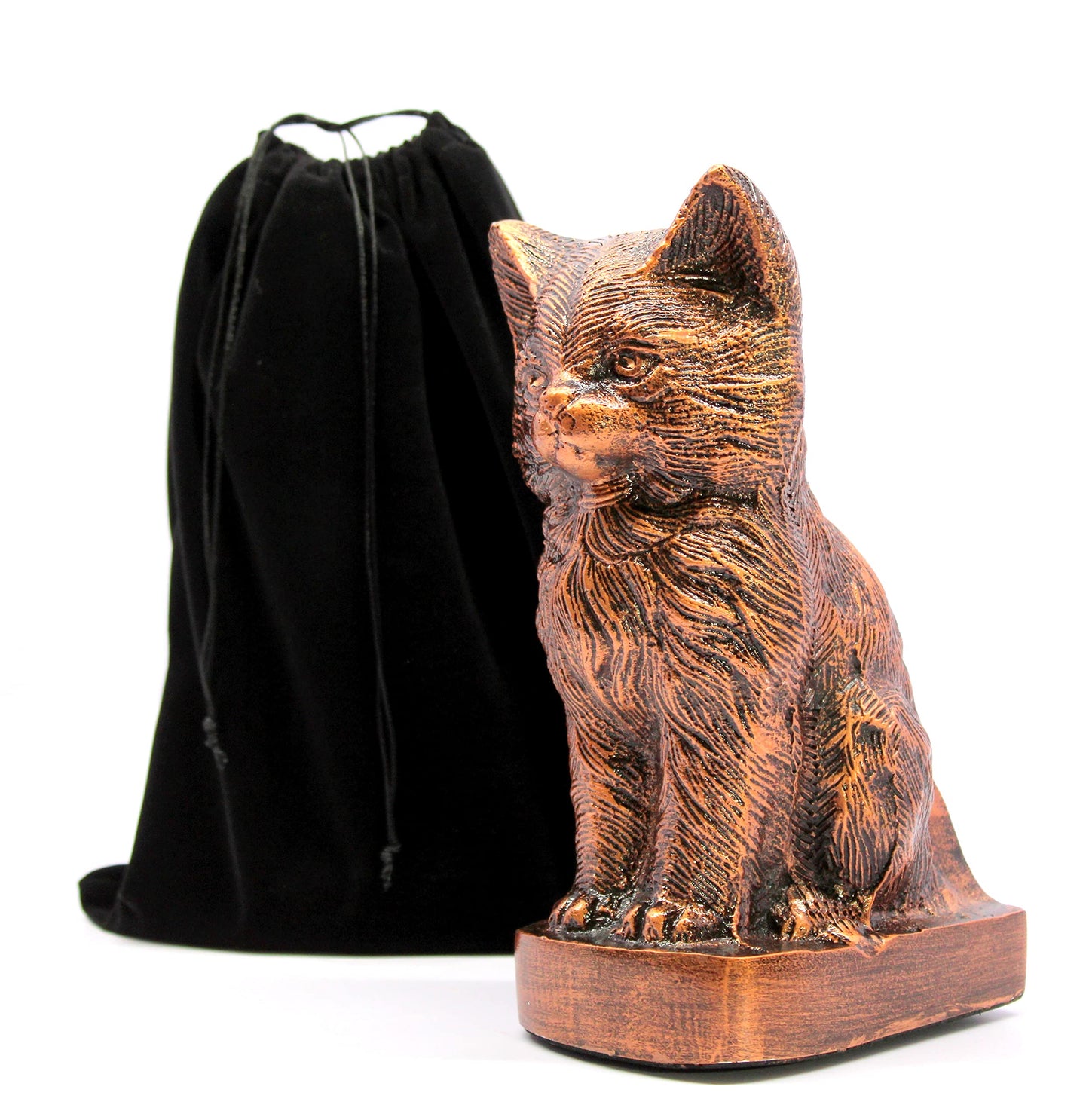 eSplanade- Cat Kitten Shape Cremation urn | Memorial Funeral Burial Full-Size urn for Ashes| Size - 9 inches.