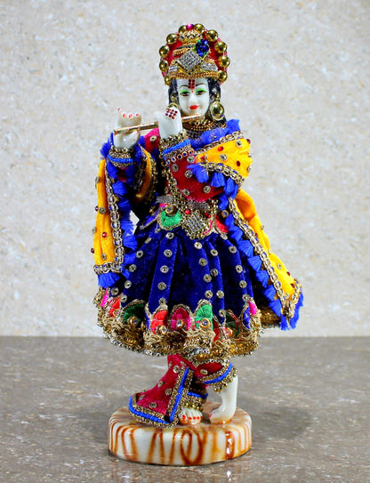 eSplanade Resin Krishna Kishan Murti Idol Statue Sculpture (11") Multicolour