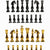 StonKraft Brass Chess Pieces Coins Pawns Chessmen - Copper Metal Chess Pieces
