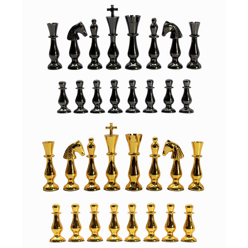 StonKraft Brass Chess Pieces Coins Pawns Chessmen - Copper Metal Chess Pieces