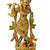 StonKraft - Lord Krishna Kishan Kanha with Kamdhenu Cow Murti Idol Statue Sculpture - Brass - 8" - Multicolor