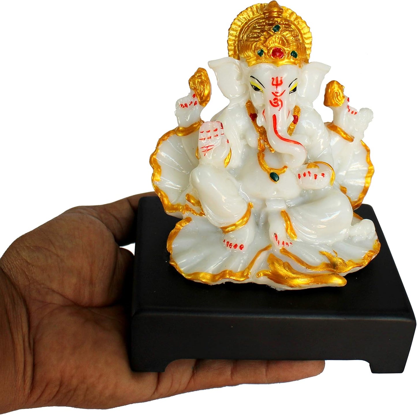 eSplanade Resin Ganesh Ganesha Ganpati Vinayaka Murti Idol Statue Sculpture - 5 inches