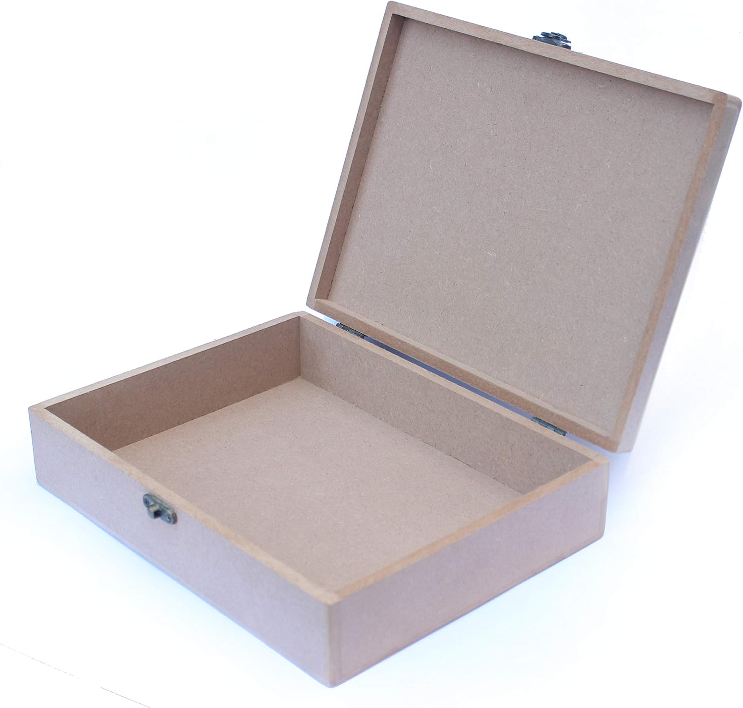 IVEI MDF Box - Wood Box DIY Craft Materials - Plain MDF Blank Box for Painting, Wooden Sheet Craft, Resin & Fluid Art, Mandala Art, Pyrography