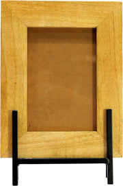 ESPLANADE Wooden Photo Frame with Metal Stand - 8" x 6" Inches