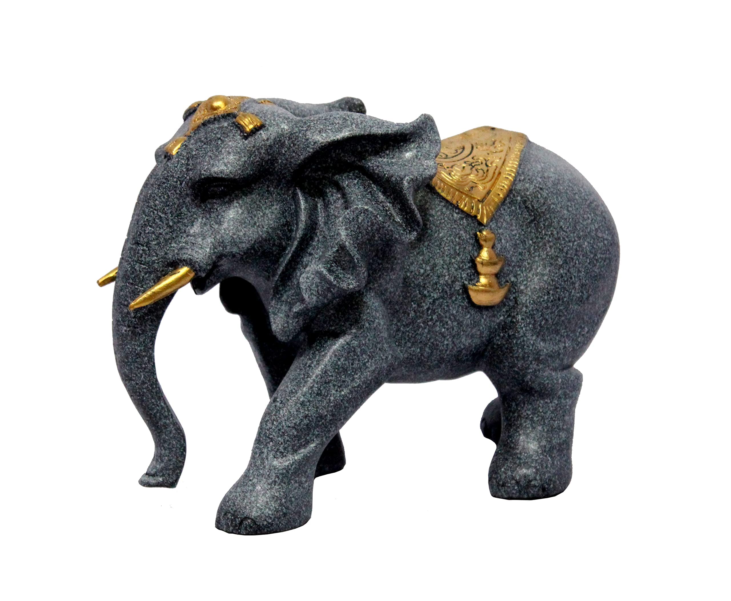 eSplanade Resin Elephant Pair Sculpture or Showpiece Feng Shui Vastu Brings Goodluck Home Decor (1620)