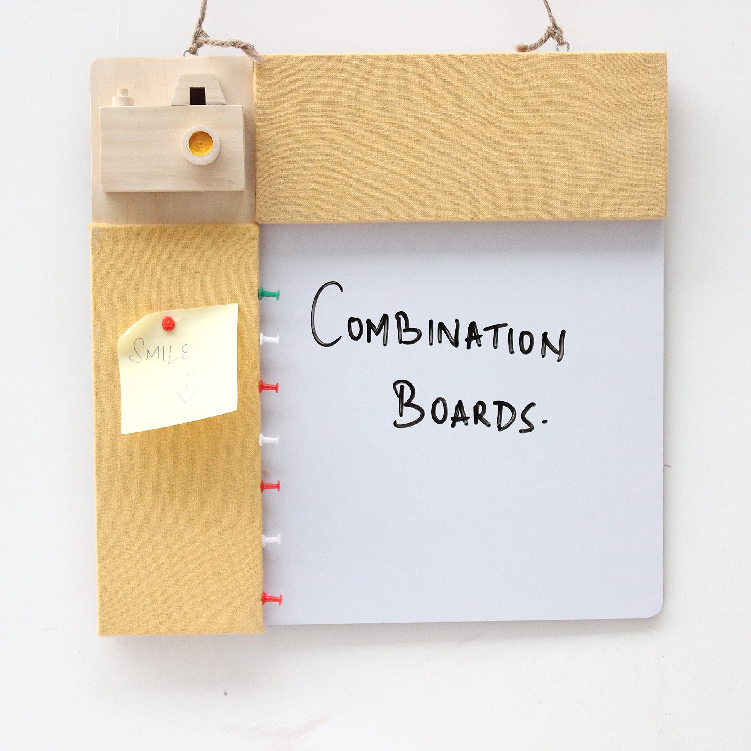 IVEI Pinboard + Whiteboard (Camera - Yellow)